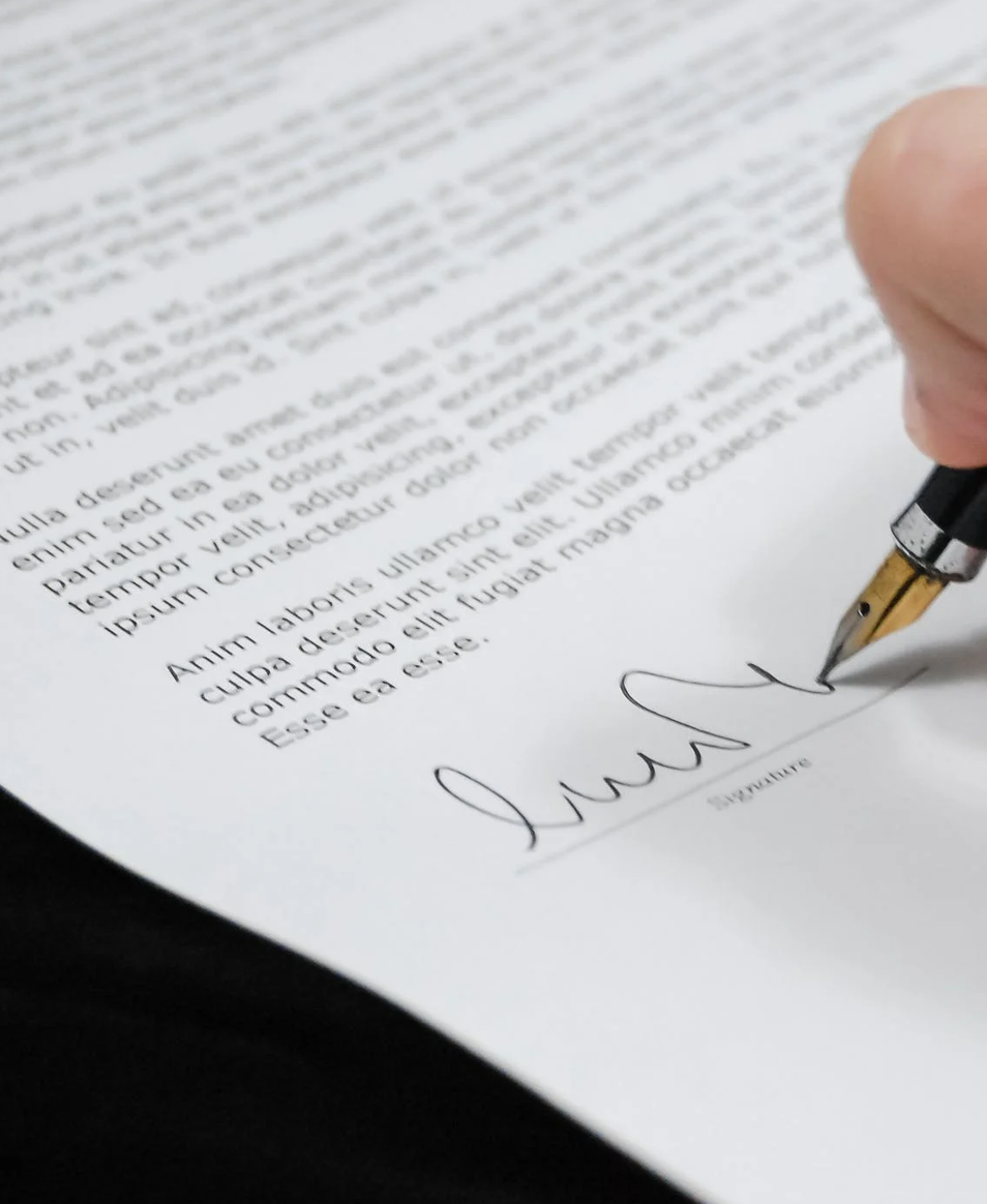 Signature contrat